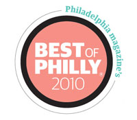 Badge for Philadelphia Magazine's Best of Philly 2010 Award